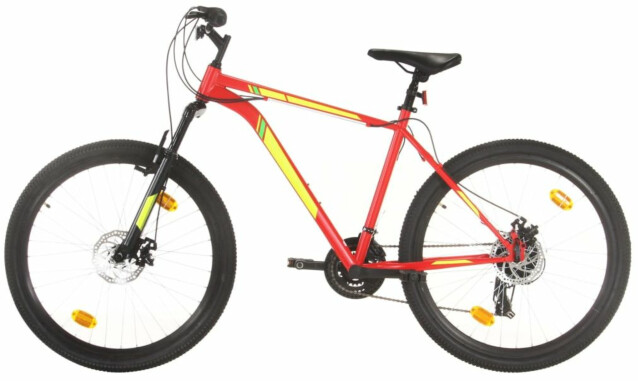 Maastopyörä 21 vaihdetta 27 5 renkaat 42 cm runko punainen