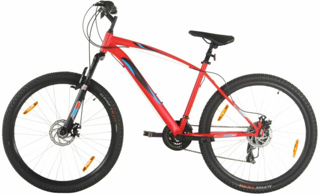 Maastopyörä 21 vaihdetta 29 renkaat 48 cm runko punainen