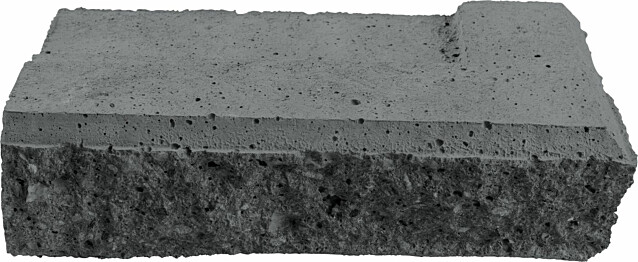 Muurikivi Napapiirin Betoni kulmakivi 250x125x70 mm musta