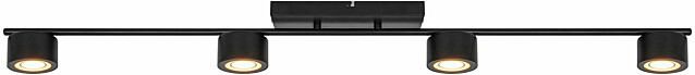 LED-kattovalaisin Nordlux Clyde 4-osainen musta