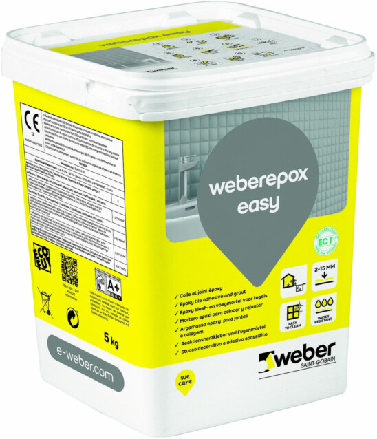 Epoksisaumalaasti Weber Epox Easy Black 5 kg