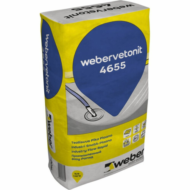 Lattiatasoite Weber Vetonit 4655 Teollisuus PikaPlaano 20 kg