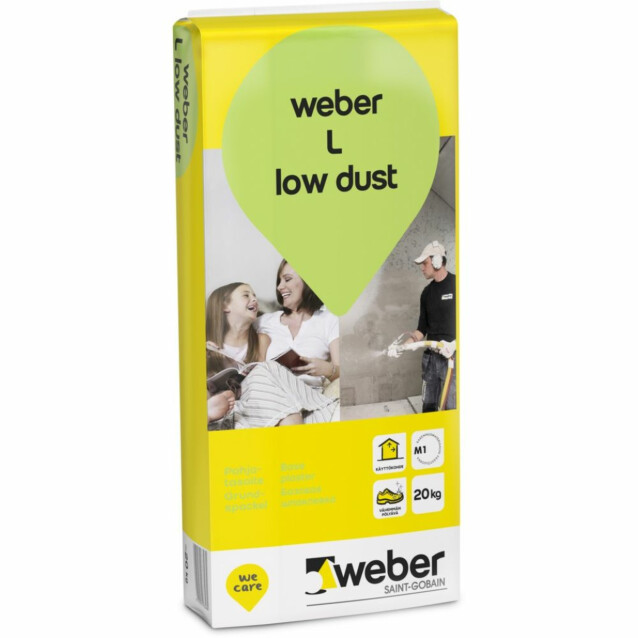 Pohjatasoite Weber Vetonit L low dust 20 kg