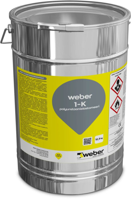 Polyuretaanielastomeeri Weber 1-K RAL7035 12,5 kg