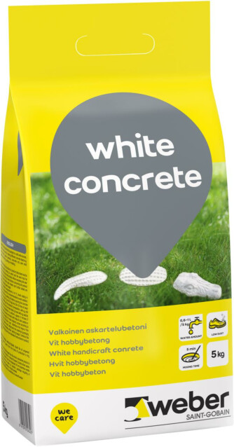 Valkobetoni Weber White Concrete 5 kg