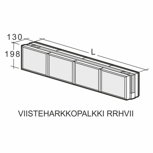 Viisteharkkopalkki Weber Kahi Runkopalkki RRH5VII 1500 mm