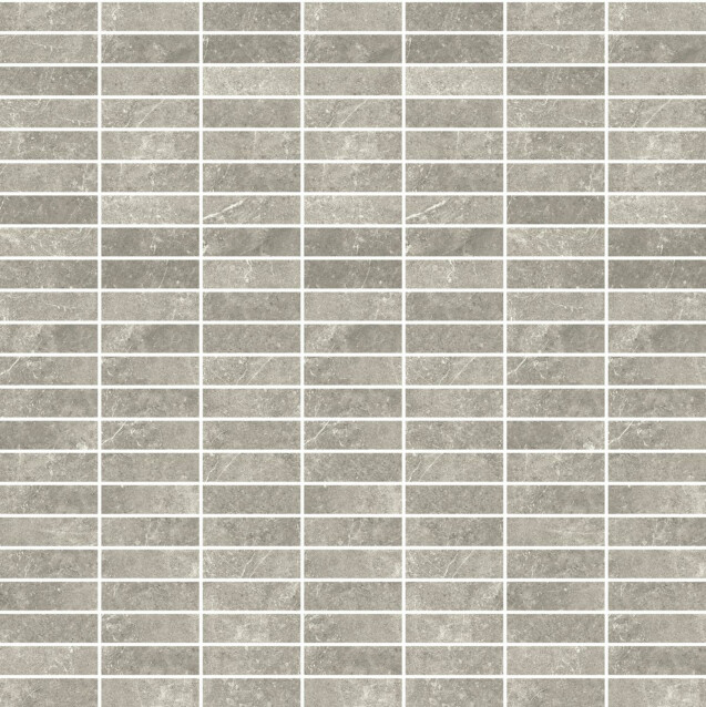 Mosaiikkilaatta Pukkila Stonemix Grey mattoncino himmeä sileä 14x43 mm