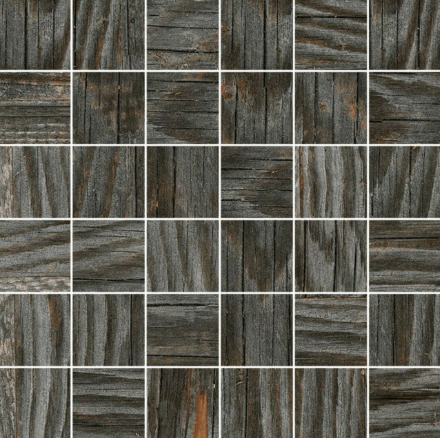 Mosaiikkilaatta Pukkila Artwood Blackblue himmeä sileä 50x50 mm