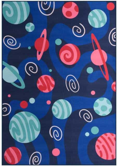 Painatettu kangasmatto monivärinen polyesterinukka 80x150 cm  _1