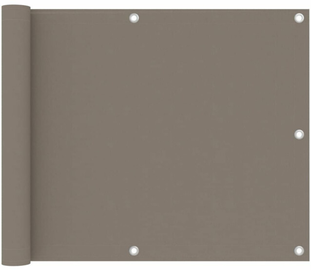 Parvekkeen suoja harmaanruskea 75x400 cm oxford kangas_1