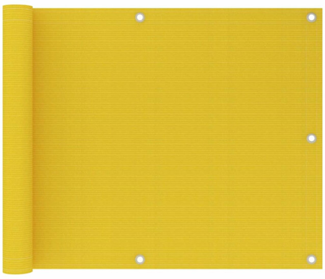 Parvekkeen suoja keltainen 75x600 cm hdpe_1