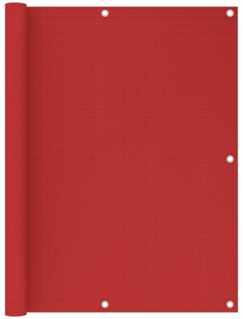 Parvekkeen suoja punainen 120x400 cm hdpe_1