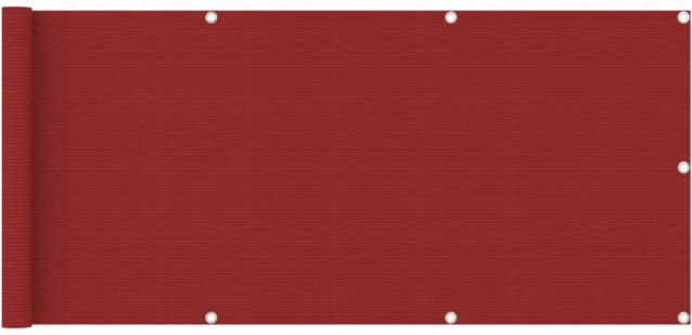 Parvekkeen suoja punainen 75x400 cm hdpe_1