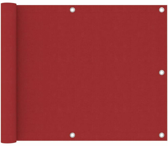 Parvekkeen suoja punainen 75x500 cm oxford-kangas_1