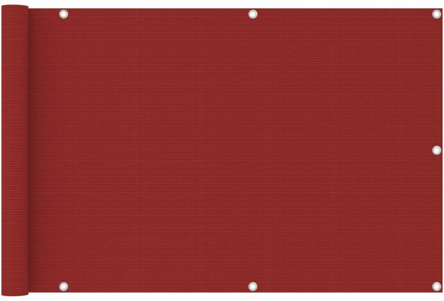 Parvekkeen suoja punainen 90x400 cm hdpe_1