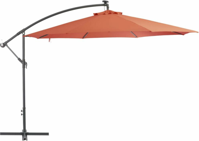Riippuva aurinkovarjo ja alumiinitolppa 350 cm terrakotta_1