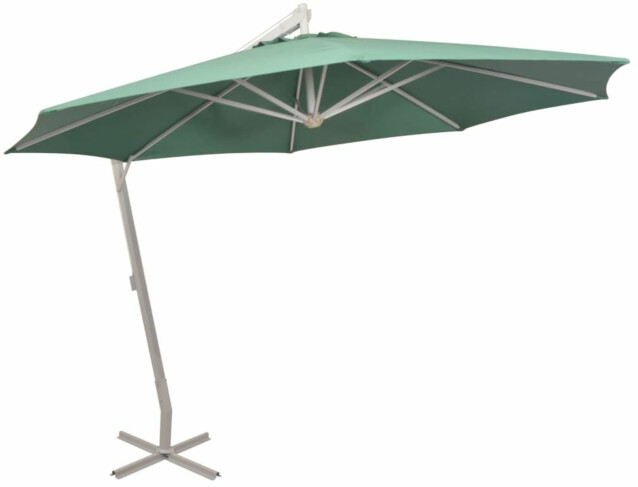 Riippuva päivänvarjo 350 cm alumiinitanko vihreä_1