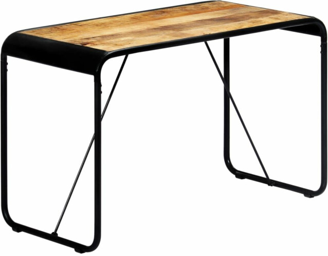 Ruokapöytä 118x60x76 cm täysi karkea mangopuu_1