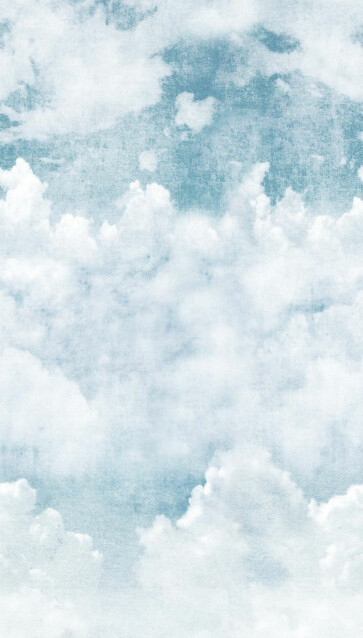 Kuvatapetti One Roll One Motif Blue Clouds 1,59x2,80 m non-woven