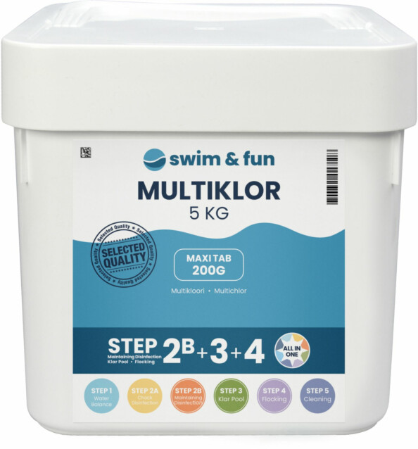 Allastabletti Swim & Fun MultiKlor Maxi tab, 2 x 5 kg