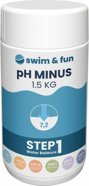 pH-säätöaine Swim & Fun pH Minus 1,5 kg