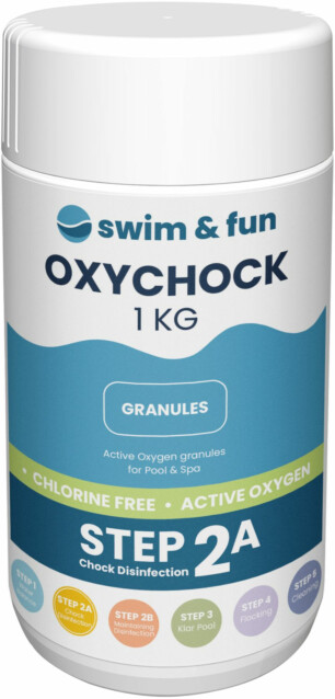 Aktiivihappi Swim & Fun OxyChock & Spa, 1 kg, klooriton