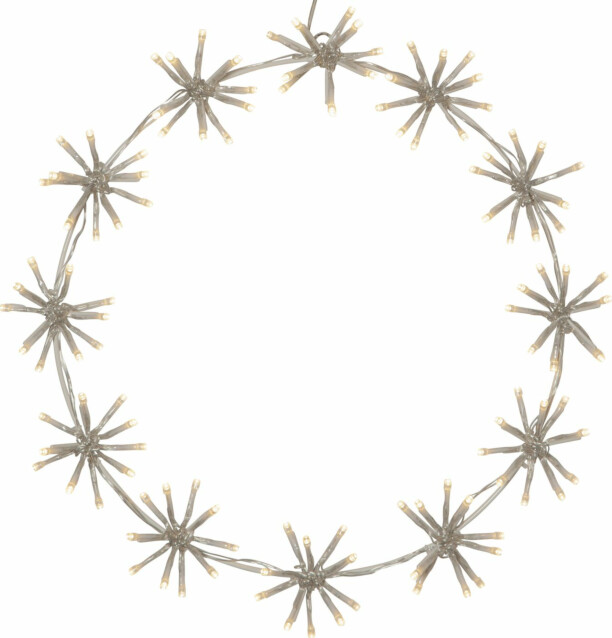 LED-valokoriste Star Trading Siluett Flower Ring 50 cm