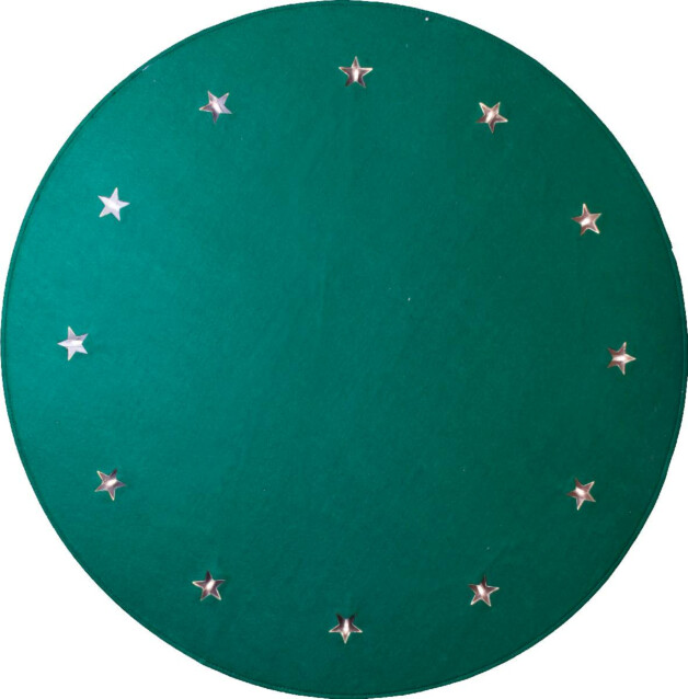 LED-joulukuusimatto Star Trading Granne Ø100 vihreä