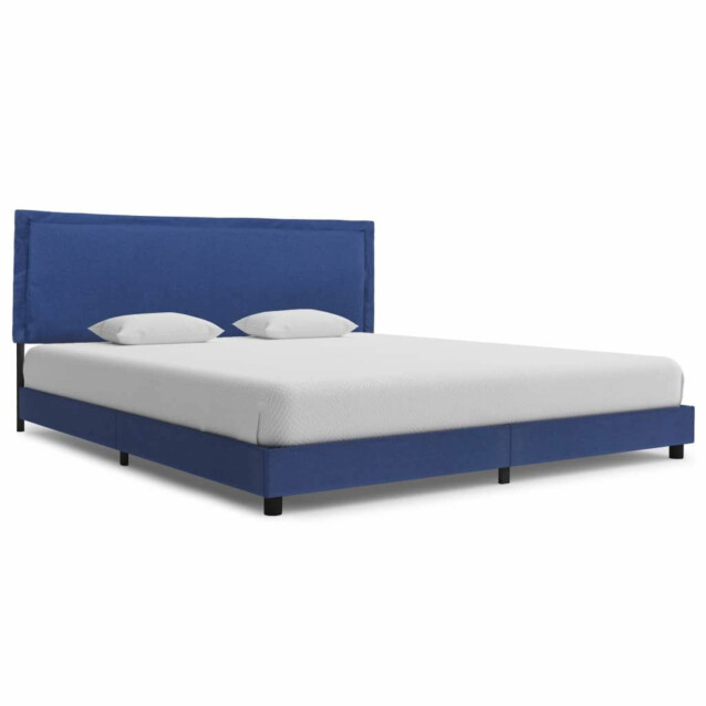 Sängynrunko 150x200 cm sininen kangas_1