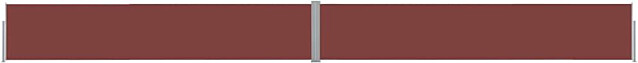 Sisäänvedettävä terassin sivumarkiisi 140x1200 cm ruskea_1