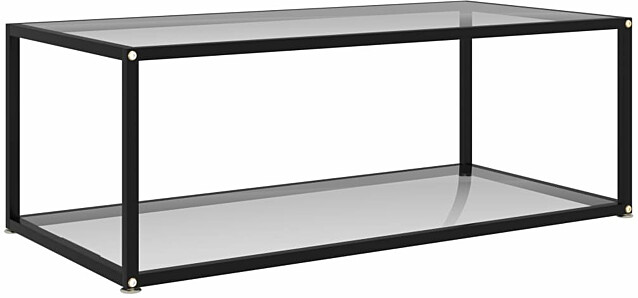 Sohvapöytä läpinäkyvä 100x50x35 cm karkaistu lasi_1