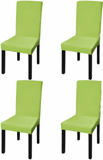 Suora venyvä tuolinsuoja 4 kpl vihreä_1