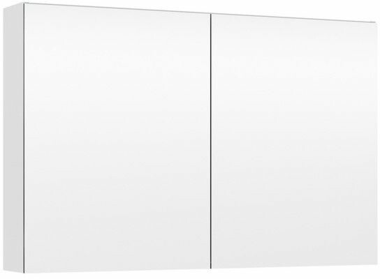 Peilikaappi LED-valolla Temal Choice, 100 cm, 2 ovea, pistorasia oikea, valkoinen