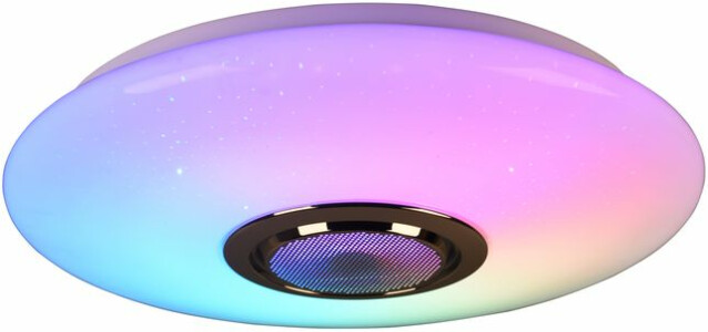 LED-kattovalaisin Trio Musica, Bluetooth-kaiutin, RGBW