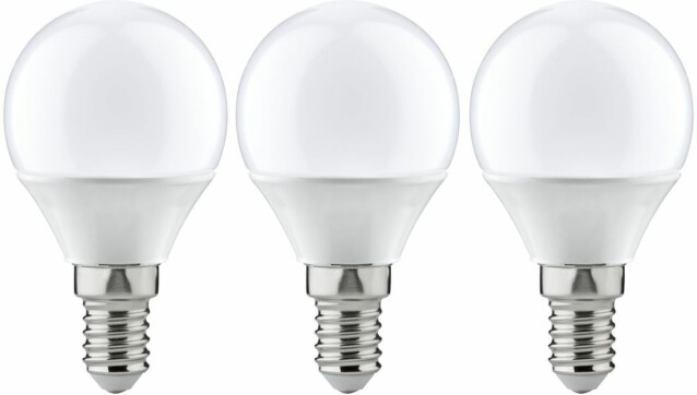 LED-lamppu Paulmann Drop, E14, 470lm, 5.5W, 2700K, opaali, 3kpl