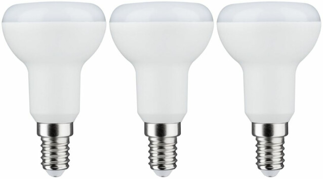 LED-kohdelamppu Paulmann Reflector, R50, E14, 450lm, 5.5W, 2700K, opaali, 3kpl