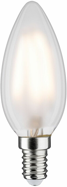 LED-kynttilälamppu Paulmann Candle, E14, 470lm, 4.5W, 2700K, filamentti, matta