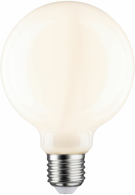 LED-filamenttilamppu Paulmann Globe, G95, E27, 1055lm, 9W, 2700K, himmennettävä, opaali