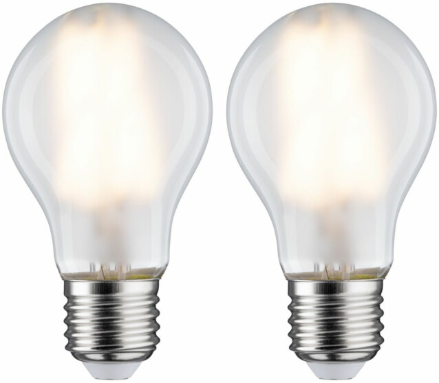 LED-filamenttilamppu Paulmann Pear, E27, 806lm, 7W, 2700K, matta, 2kpl