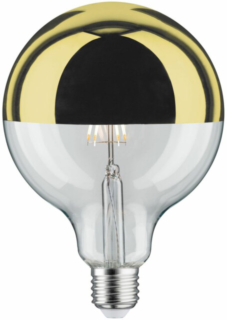 LED-pääpeililamppu Paulmann Modern Classic Edition Globe, E27, G125, 600lm, 6.5W, 2700K, himmennettävä, kulta