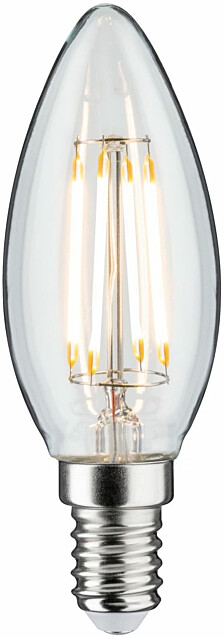 LED-kynttilälamppu Paulmann Candle, E14, 470lm, 4.8W, 2700K, filamentti, himmennettävä, kirkas