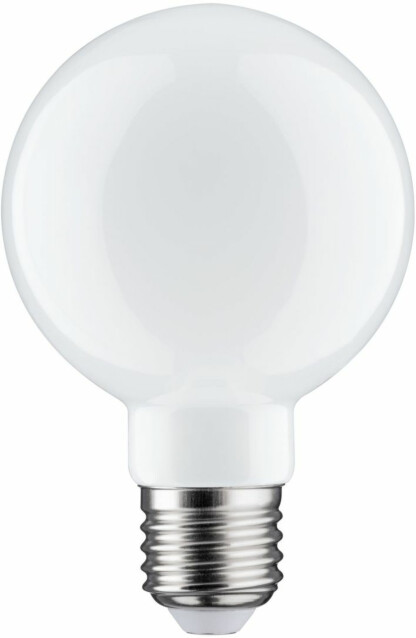 LED-filamenttilamppu Paulmann Globe, G80, E27, 806lm, 7.5W, 2700K, himmennettävä, opaali