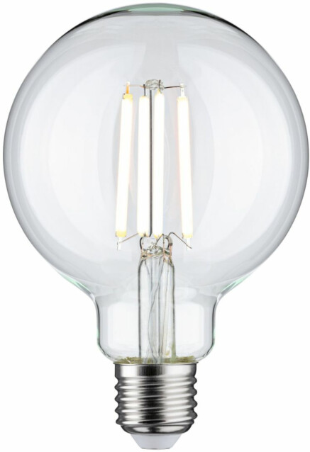 LED-filamenttilamppu Paulmann Globe, G95, E27, 806lm, 7W, säädettävä värilämpötila, kirkas