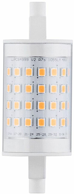 LED-putki Paulmann Tube, R7s, 78mm, 1055lm, 9W, 2700K, kirkas