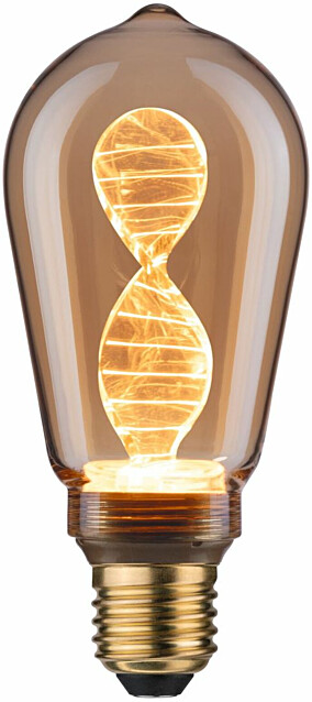 LED-lamppu Paulmann Inner Glow Edition Corn Helix, E27, 180lm, 3.5W, 1800K, kulta