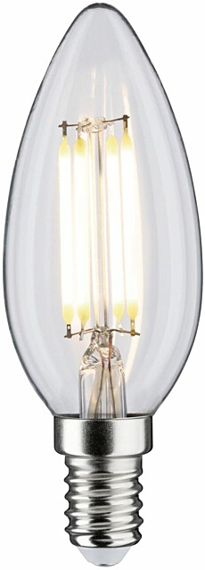 LED-kynttilälamppu Paulmann Candle, E14, 470lm, 4.8W, 4000K, filamentti, matta