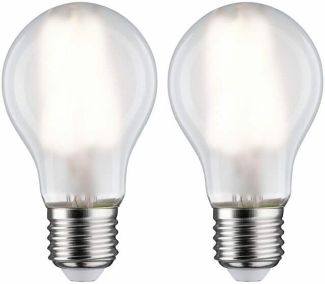 LED-filamenttilamppu Paulmann Pear, E27, 806lm, 7W, 4000K, matta, 2kpl