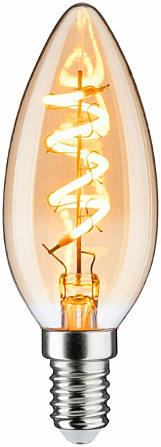 LED-kynttilälamppu Paulmann Vintage Edition Candle, E14, 150lm, 4W, 1800K, himmennettävä, kulta