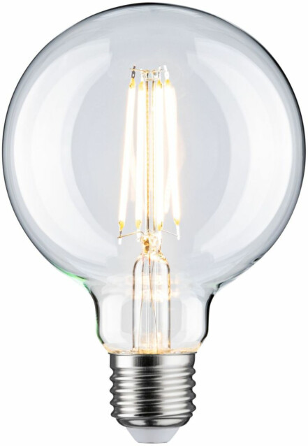 LED-filamenttilamppu Paulmann Globe, G95, E27, 806lm, 7.5W, 2700K, himmennettävä, kirkas
