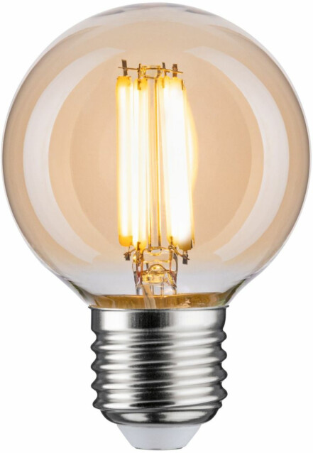 LED-filamenttilamppu Paulmann Globe, G60, E27, 780lm, 7W, 2700K, himmennettävä, kulta